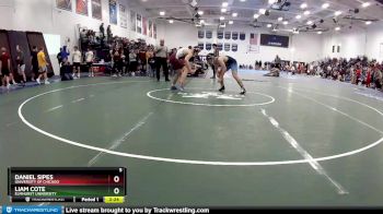 174 lbs Champ. Round 2 - Liam Cote, Elmhurst University vs Daniel Sipes, University Of Chicago