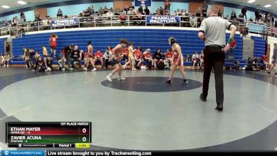 90 lbs Placement (4 Team) - Ethan Mayer, Mater Dei vs Zavier Acuna, Portage