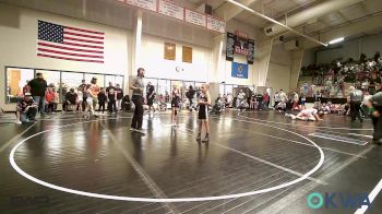 67 lbs Quarterfinal - Nevalee Petty, Skiatook Youth Wrestling vs Prim Merrell, Mannford Pirate Youth Wrestling