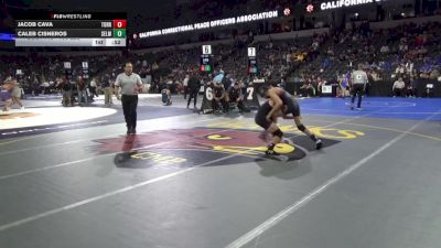 106 lbs Consi Of 16 #1 - Jacob Cava, Torrey Pines (SD) vs Caleb Cisneros, Selma (CS)