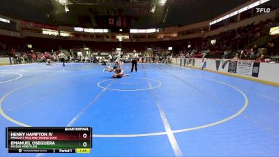 118 lbs Quarterfinal - Emanuel Oseguera, Payson Wrestling vs Henry Hampton Iv, Prescott Mile High Middle Scho