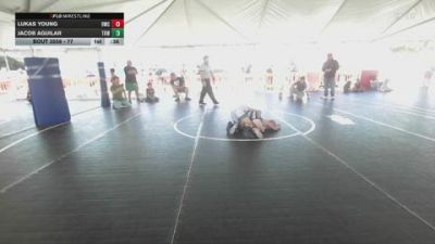 77 lbs 3rd Place Match - Lukas Young, 951 Wrestling Club vs Jacob Aguilar, Total Kaos WC