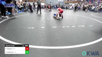 66 lbs Quarterfinal - Rhett Bigbey, Redskins Wrestling Club vs Kade Williams, Little Axe Takedown Club