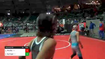 52 lbs Prelims - Landon Springer, Sly Fox Wrestling Academy vs Leonidas Murillo, Vhw