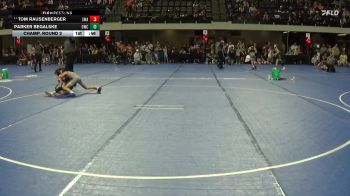 65 lbs Champ. Round 2 - Tom Rausenberger, Sebolt Wrestling Academy vs Parker Begalske, Outlaw Wrestling Club