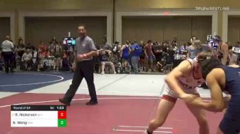 Match - Russell Nickerson, Silver State Wrestling Academy vs Nicholas Wong, San Dimas High School