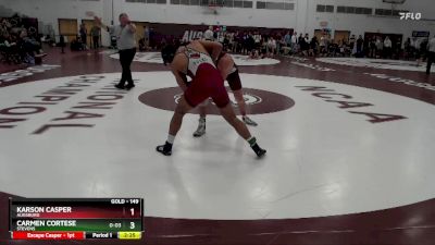 149 lbs Cons. Round 4 - Karson Casper, Augsburg vs Carmen Cortese, Stevens