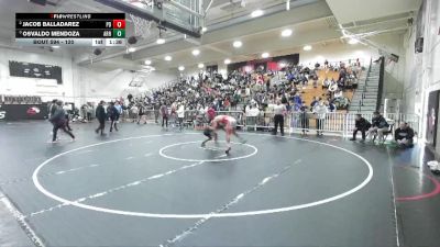 120 lbs Semifinal - Osvaldo Mendoza, Arroyo vs Jacob Balladarez, Palm Desert