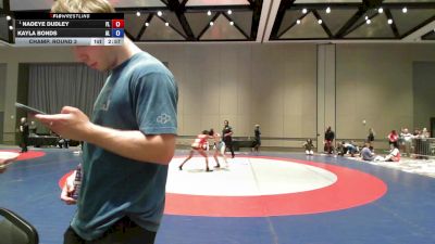 95 lbs Champ. Round 3 - Nadeye Dudley, FL vs Kayla Bonds, AL