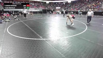 D1-138 lbs Champ. Round 1 - Aaron Howard, Menomonie vs Olin Neuville, De Pere