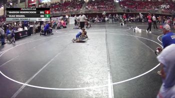 59 lbs Cons. Round 2 - Maddon Hendrickson, Hawks Wrestling Club (Lincoln) vs Eliaz Brandl, MWC Wrestling Academy