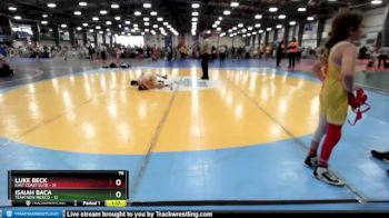 76 lbs Rd# 9- 2:15pm Saturday Final Pool - Isaiah Baca, Team New Mexico vs Luke Beck, East Coast Elite