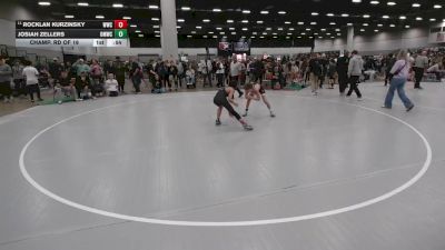 100 lbs Champ. Rd Of 16 - Rocklan Kurzinsky, Wave Wrestling Club vs Josiah Zellers, Open Mats Wrestling Club