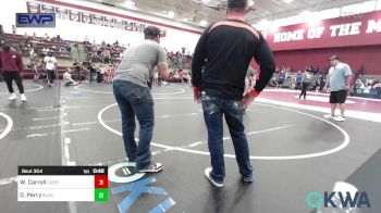 64-67 lbs Round Of 16 - Woodrow Carroll, Cushing Tigers vs Daxton Perry, Blackwell Wrestling Club