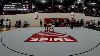57 kg Cons. Round 9 - Alan Koehler, Nebraska Wrestling Training Center vs Koda Holeman, Central Coast Regional Training Center