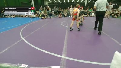 76 lbs Round 4 (6 Team) - Isaac Berrier, Steller Trained Bossk vs Joey Rhodes, Terps Xtreme