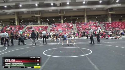 95 lbs Cons. Round 2 - Rmani Hernandez, Dodge City Wrestling Academy vs Sadie Vice, Bluestem Wrestling Club