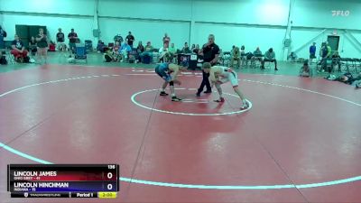 136 lbs Placement Matches (16 Team) - Lincoln James, Ohio Grey vs Lincoln Hinchman, Indiana