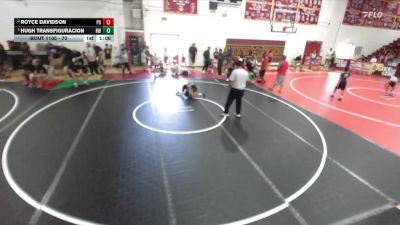 70 lbs Round 2 - Hugh Transfiguracion, Reign WC vs Royce Davidson, Peterson Grapplers