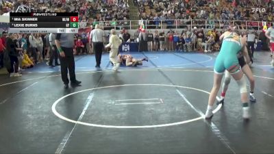 117 lbs Cons. Round 3 - Lexie Burns, Greenfield Youth vs Mia Skinner, Wilmington Ladies Freestyle Wr