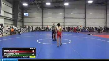 80 lbs Round 2 (6 Team) - Evan Lesselyong, Poway Elite vs Emma Gutierrez, Team New Mexico