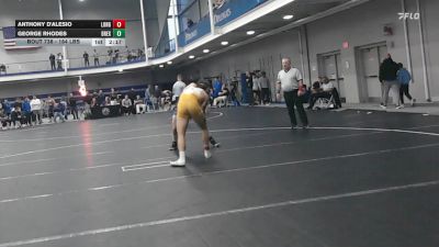 184 lbs Consi Of 8 #2 - Anthony D'Alesio, Long Island vs George Rhodes, Drexel - UnAttached