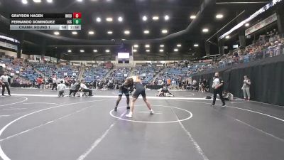 165 lbs Champ. Round 1 - Grayson Hagen, Doane University vs Fernando Dominguez, Labette Community College
