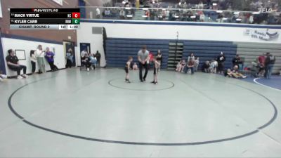 53 lbs Champ. Round 2 - Mack Virtue, Kuna Klub vs Kyler Carr, Raft River Wrestling