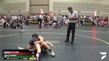 98 lbs Round 4 (10 Team) - Morgan Hyland, WOW vs Nayeli Duran, Ares