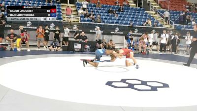120 lbs Cons. Sub-rd Of 16 - Kaden Lindquist, Minnesota vs Dashaun Thomas, Indiana