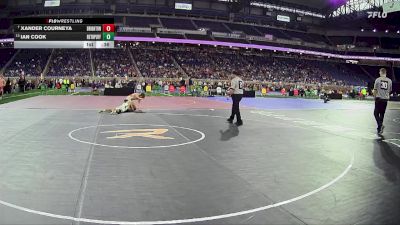 D1-144 lbs 3rd Place Match - Xander Courneya, Brighton HS vs Ian Cook, Muskegon Reeths-Puffer