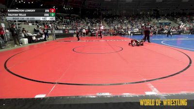 60 lbs Consi Of 8 #1 - Karrington Lowery, Springs Elite vs Taliyah Tells, Salem Elite Mat Club