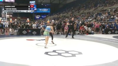 95 lbs Champ. Rd Of 32 - Aamina Ajaz, Michigan vs Brynn Engel, Wisconsin