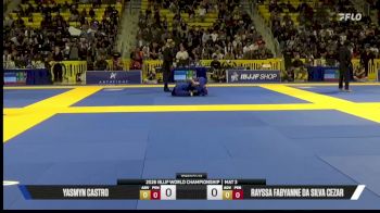 Yasmyn Castro vs Rayssa Fabyanne Da Silva Cezar 2026 World Jiu-Jitsu IBJJF Championship