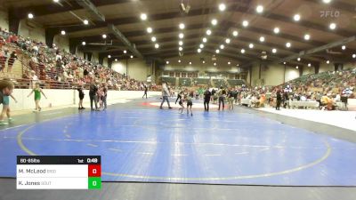 60-65 lbs Final - Mackenzie McLeod, Bison Takedown Wrestling Club vs Kinsley Jones, South Georgia Takedown Club