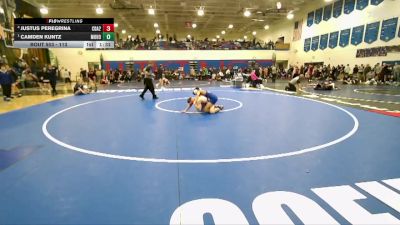 113 lbs Semifinal - Camden Kuntz, Mountain Home vs Justus Peregrina, CDA 2