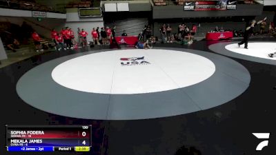 130 lbs Round 2 (16 Team) - Sophia Fodera, SDIKWA-FR vs Mekala James, CVWA-FR