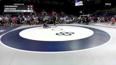 144 lbs Cons. Sub-rd Of 16 - Ryan DeGeorge, NJ vs Aiden Graner, MN