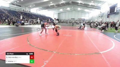 137 lbs 5th Place - Sean Hernandez, Cvbjj vs Taiden Atene, No Team