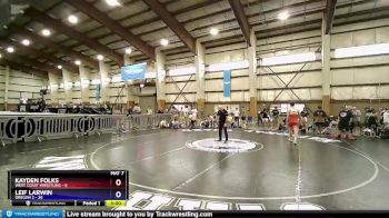 165 lbs Quarters & Wb (16 Team) - Kayden Folks, West Coast Wrestling vs Leif Larwin, Oregon 2