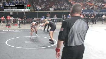 D 3 144 lbs 1st Place Match - Zach Preece, Rosepine vs Cooper Berzas, St. Edmund