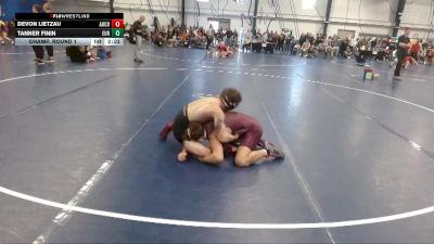 Silver 141 lbs Champ. Round 1 - Devon Lietzau, Augsburg College vs Tanner Finin, Eureka