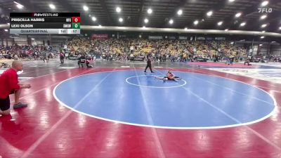 58 lbs Quarterfinal - Priscilla Harris, Newcastle Fall Guys vs Lexi Olson, St. Mary`s Cardinals WC