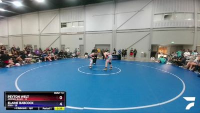 200 lbs Placement Matches (8 Team) - Peyton Welt, Arizona Black vs Elaine Babcock, Iowa
