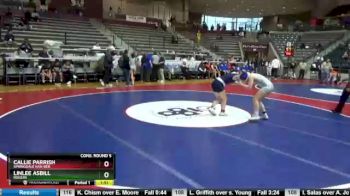 150 lbs Cons. Round 5 - Callie Parrish, Springdale Har-Ber vs Linlee Asbill, Rogers