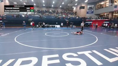 107 lbs Quarterfinal - Miaham Jimenez, Conroe Caney Creek vs Olivia Goyeneche, Rockwall