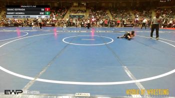 43 lbs Round Of 16 - Isaac Estrada, Top Rank Hammers vs Henry Howell, Henryetta Knights Wrestling Club