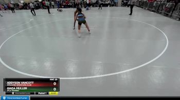 125 lbs Cons. Round 3 - Addyson Vancott, Stallions Wrestling Club vs Giada Muller, Jflo Trained