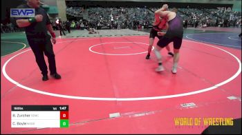 160 lbs Consi Of 4 - Bo Zurcher, Salem Elite Mat Club vs Conor Boyle, Modoc High School