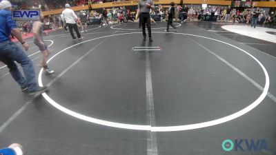 67 lbs Quarterfinal - Kordell Burns, Perkins vs Eli Metcalf, Choctaw Ironman Youth Wrestling